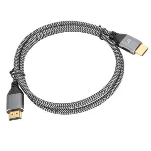 HDMI na HDMI kabl 2.1 GOLD 8K (m/m) 2m sivi