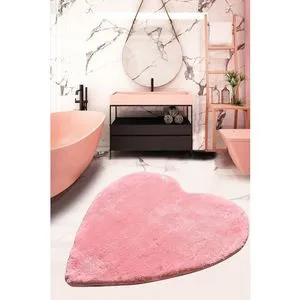 Heart - Pink Pink Acrylic Bathmat