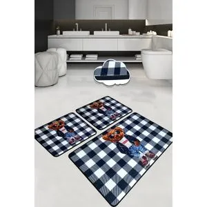 Heat Multicolor Bathmat Set (3 Pieces)
