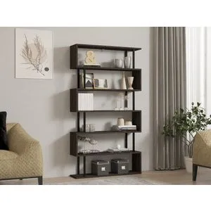 Hector - Antracitna Polica za Knjige