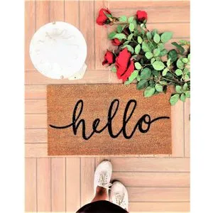 Hello Brown
Black Coco Doormat