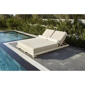 Hera Beige Garden Sunlounger