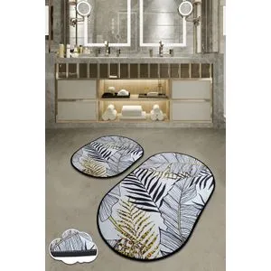 Herbal Multicolor Bathmat Set (2 Pieces)