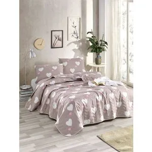 Herz - Set prekrivača za krevet Dusty Rose