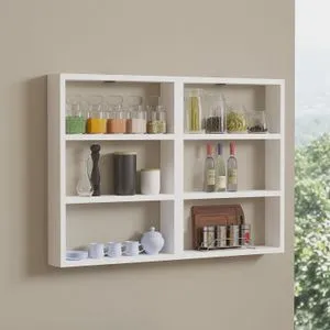 Hexa - White White Wall Shelf