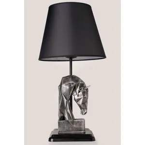 HM162 Srebrna i Crna Stočna Lampa