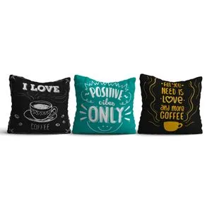 HMI-KIR-102 Multicolor Cushion Cover Set (3 Pieces)