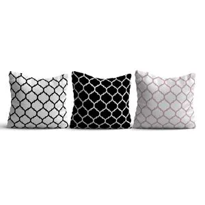 HMI-KIR-121 Multicolor Cushion Cover Set (3 Pieces)