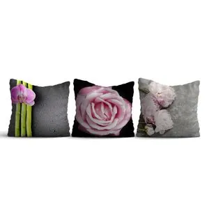 HMI-KIR-99 Multicolor Cushion Cover Set (3 Pieces)
