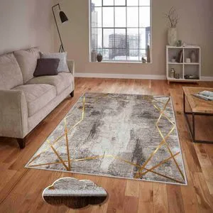 Hmnt452 Krema Mink Zlatni Tepih (100 x 150 cm)