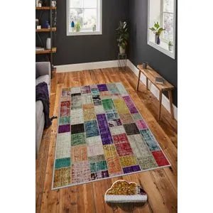 Hmnt806 Multicolor Carpet (60 x 100)