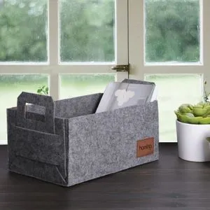 HMY - 6259 Grey Felt Basket