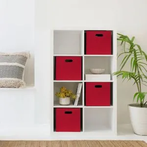 HMY-6358 Coral Felt Desk Organizer Set (4 Pieces)