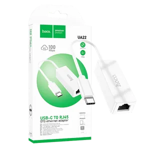 hoco. Adapter USB type C na LAN (100 Mbps) - UA22 type C