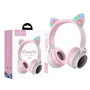hoco. Bežične stereo slušalice, Bluetooth v5.0, 300mAh - W27 Cat Ear Gray