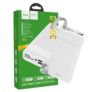 hoco. Power bank 30000mAh, Micro-USB / Tipe-C ulaz, lampa - J73 Powerful, White