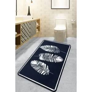 Hoja - Crni Kupatilski Tepih