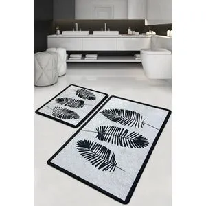 Hoja Djt Multicolor Bathmat Set (2 Pieces)