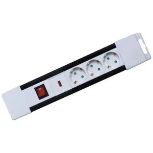 home Produžni kabel, 3 utičnice, prekidač, 1,5mm², 2 met, beli - NVP 03K/WH