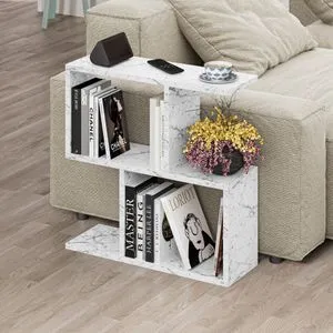 Homemania - Carrara Marble Carrara Marble Coffee Table