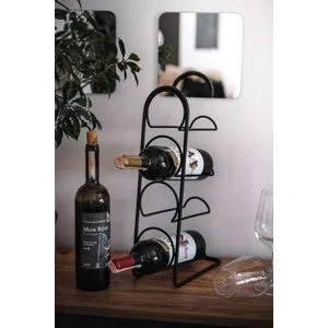 Hope Black Wine Bottle Holder