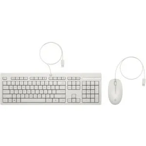 HP 86J24AA HP 225 Wired Mouse and Keyboard Combo White, YU