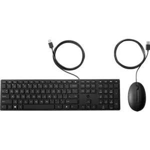 HP 9SR36AA#ABB HP Wired Desktop 320MK Mouse and Keyboard, Wired USB Type-A, US, Black