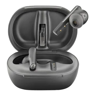 HP Poly 7Y8H0AA HP Poly Voyager Free 60+ UC M Carbon Black Earbuds +BT700 USB-C Adapter +Touchscr...