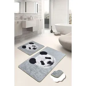 Huge Panda Djt White
Black
Grey Bathmat Set (2 Pieces)