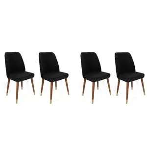 Hugo-386 V4 Black
Walnut
Gold Chair Set (4 Pieces)