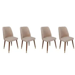 Hugo-387 V4 Cream
Gold Chair Set (4 Pieces)