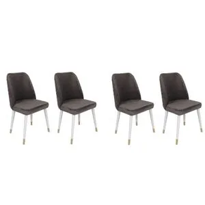 Hugo-401 V4 Anthracite
White
Gold Chair Set (4 Pieces)