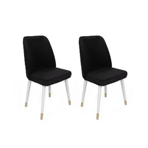 Hugo-406 V2 Black
White
Gold Chair Set (2 Pieces)