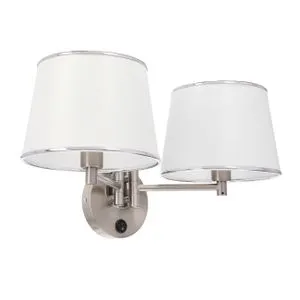 Ibis Zidna Lampa Srebrna 2x40W E14