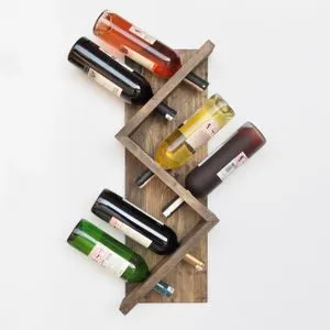 Icki005 Walnut Wooden Wine Rack