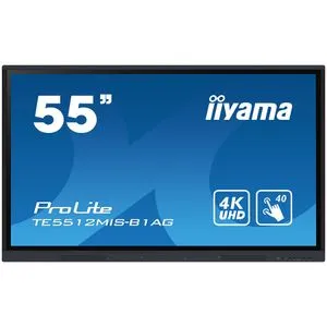 Iiyama 55" iiWare10 , Android 11, 40-Points PureTouch IR with zero bonding, 3840x2160, UHD IPS pa...