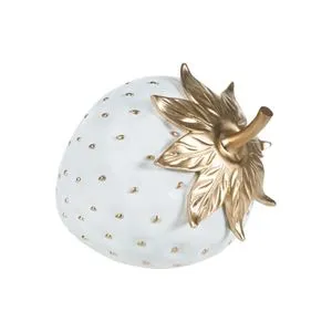 Çilek Small - White, Gold White
Gold Decorative Object