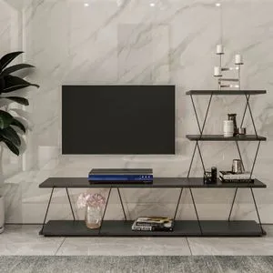 Ilgaz - Anthracite Anthracite TV Stand