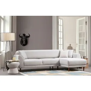 Image Corner Right ( L3-Chl ) - Beige Beige Corner Sofa-Bed