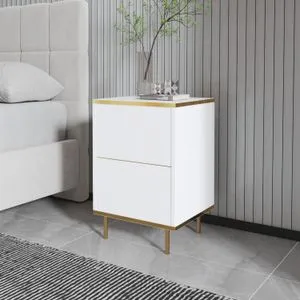 Imaj - White, Gold White
Gold Nightstand