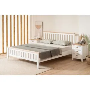 Inci Modern Country - 90 x 190 White
Oak Single Bedstead