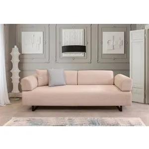 Infinity - Beige Beige 3-Seat Sofa-Bed
