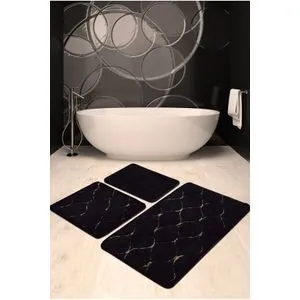 Infinity - Black Black
Gold Acrylic Bathmat Set (3 Pieces)