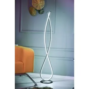 Infinity Black - White White Floor Lamp