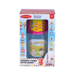 Infunbebe Igračka Za Bebe Zaglavljene Čaše 12M+ (8Kom Čaša I 6Kom Oblika)