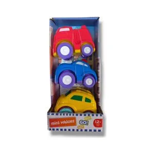 Infunbebe mini vozila za bebe, set od 3 autića, 12m+