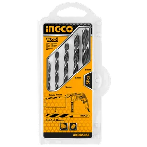 INGCO 5-delni set burgija za drvo AKDB5055