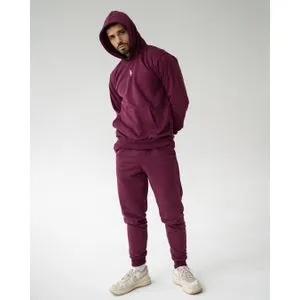 Innovation X Muški Komplet Bordo (Duks Sa Kapuljačom) Bordo