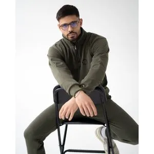 Innovation X Muški Komplet Maslinasti (Duks Half Zip)