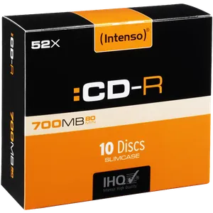 (Intenso) CD-R 700MB (80 min.) pak. 10 komada Slim Case - CD-R700MB/10Slim